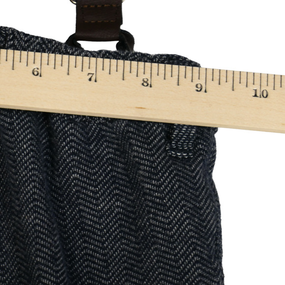 Joe Fresh Boys Size 3 Joggers Dress Pants with Suspenders Blue Herringbone - Picture 7 of 10
